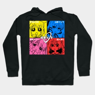 Kessoku Band with Funny Expressions Hoodie